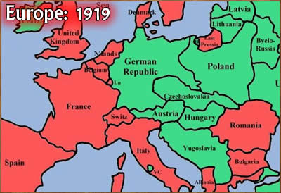 What countries were created after ww1? | yahoo answers